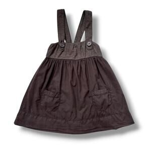 Baby James Perse Girls Top Size 3T Taupe Brown Sleeveless Pocket Lined Tank